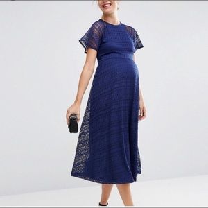 ASOS Navy Blue Maternity Dress